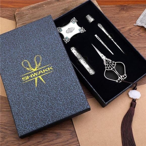 Embroidery Scissors Kit, Vintage with European Style Sewing for Crafting, Sewing - Picture 5 of 5